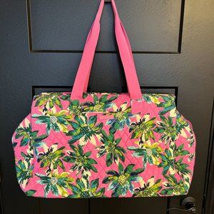 Vera Bradley Tropical Paradise Triple Compartment Travel Bag